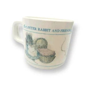 Vtg Beatrix Potter Eden Peter Rabbit and Friends Child Cup Mug F. Warne & Co - Picture 1 of 6