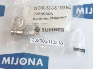 SUHNER 22 BNC 50 0 5 133 NE 22540308 2M024847 Conector BNC BNC - Imagen 1 de 2
