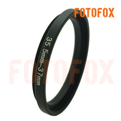 35.5mm to 37mm Stepping Step Up Filter Ring Adapter 35.5mm-37mm 35.5-37mm M to F - Image 1 of 4