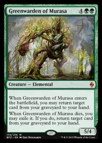 MTG - Greenwarden of Murasa - Battle for Zendikar - NM, English Magic FLAT RATE  - Image 1 of 1