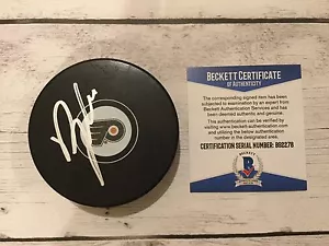 Brayden Schenn Signed Philadelphia Flyers Hockey Puck Autographed BAS COA a - Bild 1 von 4