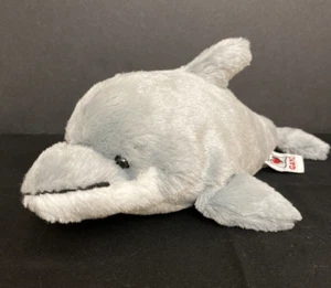 Ganz Webkinz Dolphin Plush Gray Toy Stuffed Animal Bottle Nose Soft Sea No Code - Picture 1 of 5