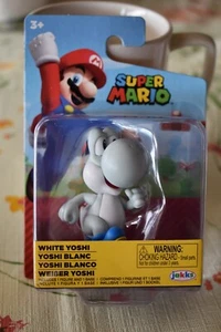 Figura Super Mario BLANCA YOSHI 2,5" pulgadas Jakks World of Nintendo 2022 NUEVA - Imagen 1 de 3
