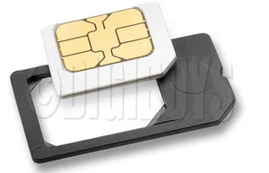 Micro Sim to Normal Sim Card adapter converter for iPhone 4 4S Samsung Galaxy S3 - Picture 1 of 1