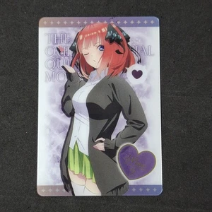 Nino Nakano The Quintessential Quintuplets Movie Bandai Card 1-17 - Foto 1 di 2