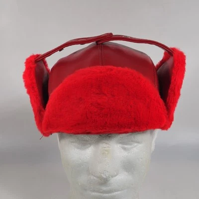 Gorra Harvard Trapper de Colección Hecha en Unión EE. UU. Roja Adulto Pequeña Foto 1 de 4