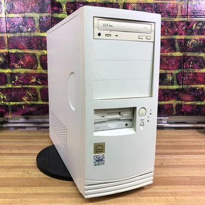 Classic Custom Beige ATX PC DOS Gaming Computer Untested (For Restore Project) - Image 1 of 4