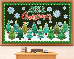 Christmas Bulletin Board Classroom Decorations Winter Merry Christmas Bulleti... - Foto 1 di 7