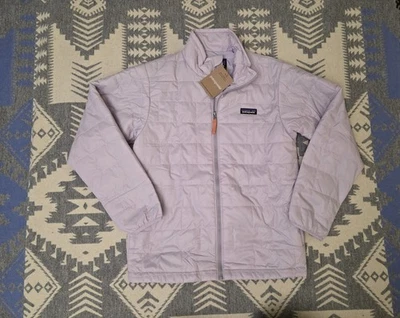 Chaqueta acolchada Patagonia para niños Nano Puff Brick talla L (12) Foxglove púrpura 68001 nueva con etiquetas Foto 1 de 4
