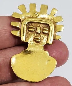 Vintage Alva Museum Repliken vergoldete Anstecknadel Brosche - Bild 1 von 6