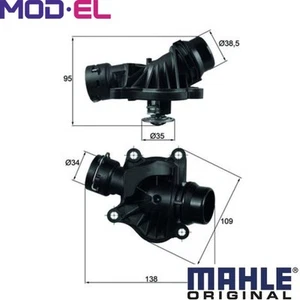 THERMOSTAT COOLANT TI 234 88 FOR BMW X3/E83 1/E87/E9/5/E6/Convertible/E88/X6 - Picture 1 of 16