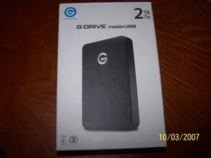 G-Drive Mobile USB 3.0 2TB/To Portable Hard Drive - Picture 1 of 3