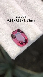 Hermosa piedra preciosa suelta de espinela corte cojín de 3,10 quilates de Sri Lanka - Imagen 1 de 4