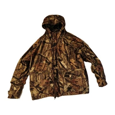 Liberty Rugged Outdoor Gear Camo Coat Jacket 2XL Mesh Lined Hooded Realtree - Image 1 of 4