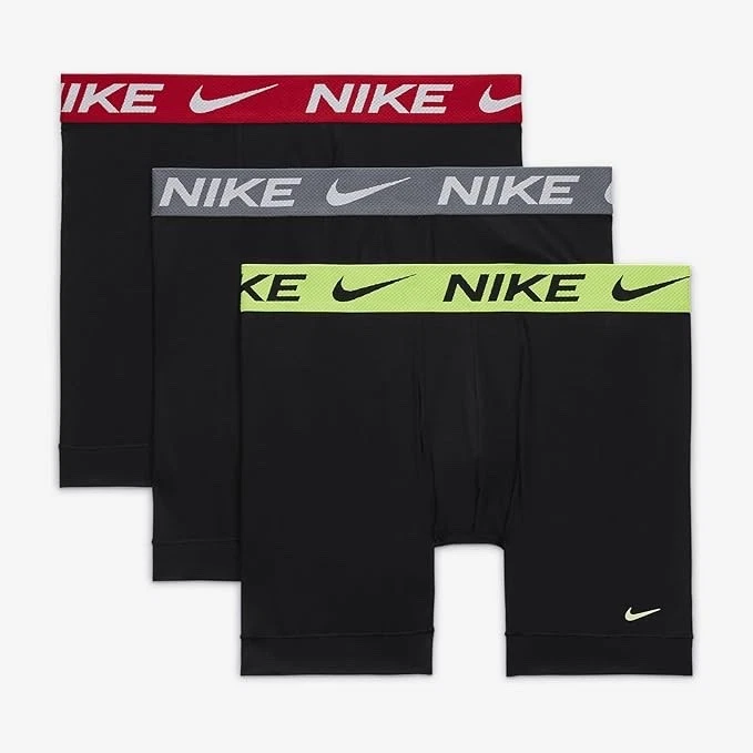 Nike Dri-FIT ADV Men's 2XL Microfiber Boxer Brief 3 Pack Black KE1225-004