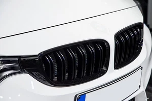 Griglia Anteriore Maschera Calandra Nero Lucido Per BMW F30 Berlina F31 Touring - Picture 1 of 5