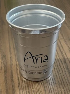 Aria Resort Casino Aluminum Cup - Picture 1 of 5