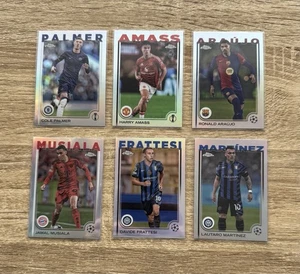 6x Topps Chrome UCL/UEL Refractor Karten, Palmer, Amass RC, Araújo, Musiala.. - Bild 1 von 4