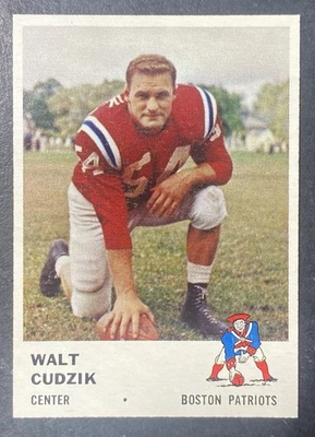 1961 Fleer Football #182 Walt Cudzik NM - Image 1 of 2