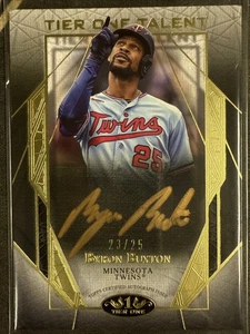 2022 Topps Tier One Prime Performers Bronze Ink /25 Byron Buxton #PPA-BBX Auto - Picture 1 of 2