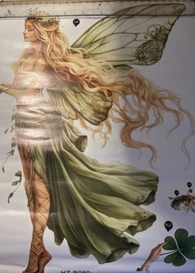 SPRITE FAIRY PRINCESS DECAL GIRLS ROOM DECAL DOOR WALL, Cupboard WOODLAND FAIRY - Picture 1 of 2