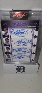 2024 Ultimate Sports 8 SIGNATURES ICHIRO PUJOLS CABRERA GUERRERO PIAZZA...4/7 - Picture 1 of 5