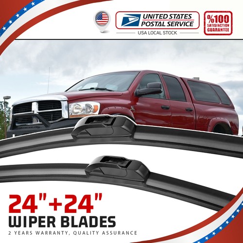 Windshield Wiper Blades Fit For Dodge Ram 1500 2500 3500 20082002 24
