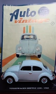 modellino Volkswagen Beetle 1200 - 1960 - scala 1/24 - europe collection - Foto 1 di 6