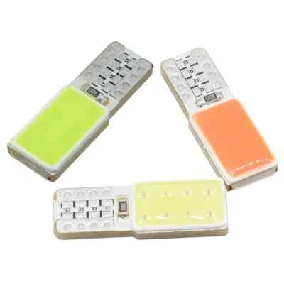 2x 501 T10 W5W 168 2 COB LED Bulb CANBUS SIDE LIGHT INTERIOR BULBS 6 COLOURS 12V - Image 1 of 4