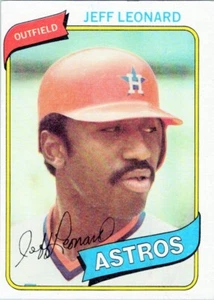 1980 Topps #106 Jeff Leonard Houston Astros EX-MT - Picture 1 of 2