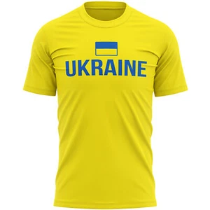Ukraine Flag Supporters Mens T Shirt Football Country National Team Soccer Gift - Picture 1 of 9