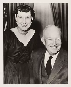 REIMPRESIÓN FOTOGRÁFICA RETRATO DWIGHT & MAMIE EISENHOWER - Imagen 1 de 2