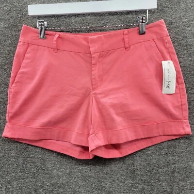 Maison Jules 短裤女式 4 粉色珊瑚 Maddie Everyday Stretch 全新带标签 MSRP 45 美元 — 第 1/4 张图片
