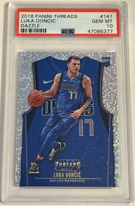 ✨ 2018 Panini Threads #141 - Luka Doncic RC - Dazzle Parallel - Rookie Card 🏀🔥 - Bild 1 von 2