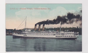 POST CARD CPR SS Princess Victoria in harbour FERRY - Picture 1 of 1