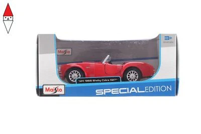 MODELLINO MAISTO 1965 SHELBY COBRA 4274 1/24 ROSSA - Immagine 1 di 3