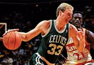 Classic Sports Prints - Larry Bird - Celtics - Ready2hang - Huge Canvas Print - Picture 1 of 4