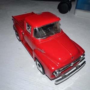 1:36 Scale 1956 Ford F-100 Red Die Cast Metal Pickup - Picture 1 of 5