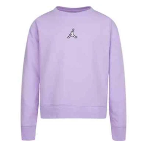 Nike Mädchen Jordan Jumpman Sweatshirt Lilic Sportbekleidung Vlies Größe 12-13 14-15 - Bild 1 von 2