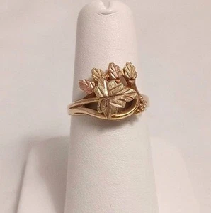 ANILLO SÓLIDO TRI - PATRÓN UVAS ORO TONIFICADO. TALLA 6 - Imagen 1 de 8
