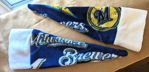 Milwaukee Cerveceros Béisbol Vino/Cerveza Botella 2 Set Gorras Santa NUEVO - Imagen 1 de 1