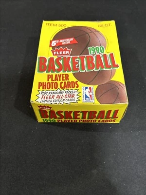 1990-91 Fleer Basketball WAX BOX 36 Packs Factory Sealed MICHAEL JORDAN - Image 1 of 4