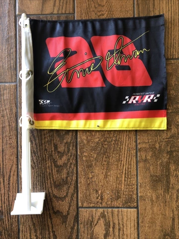 Ernie Irvan 28 Nascar Racing Circle Top Driver Car Window Flag Robert Yates RYR Cover