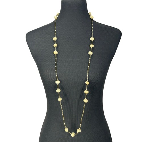 OFF WHITE Pietra con perline bianche fatta a mano da donna occhio di tigre marrone bronzo sporco come Fashion Cos