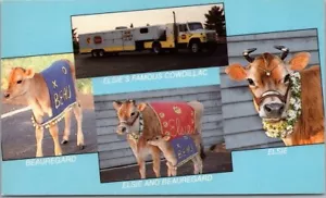 Vintage BORDEN DAIRY PRODUCTS Advertising Postcard Elsie the Cow "Cowdillac" - Picture 1 of 2