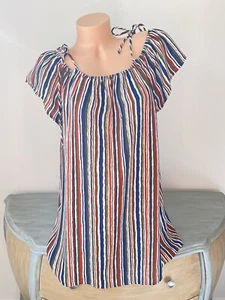 Forever 21 Mini Etuikleid Schulterfrei Strukturiert Streifen Damen Gr. Small Süß - Bild 1 von 7