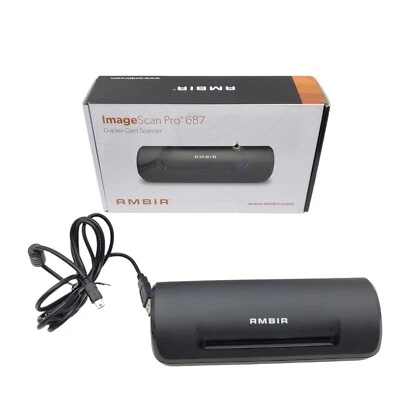 Ambir ImageScan Pro 687 Duplex Card Scanner  - Model: DS687-5 - Image 1 of 4