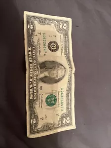 2003 A One Two Dollar Bill (Rare Series A) - Picture 1 of 5