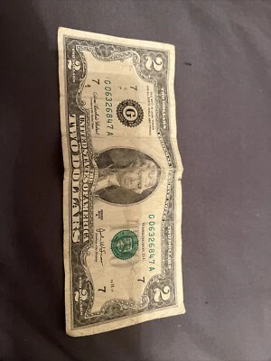 2003 A  One Two Dollar Bill (Rare Series A) - Image 1 of 4