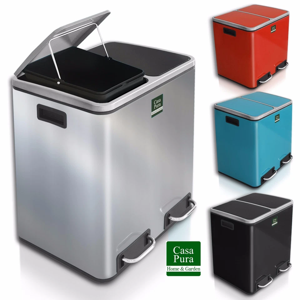 Treteimer Abfalleimer Mülleimer Trennmülleimer Trenn Mülleimer Trennsystem - Bild 1 von 1